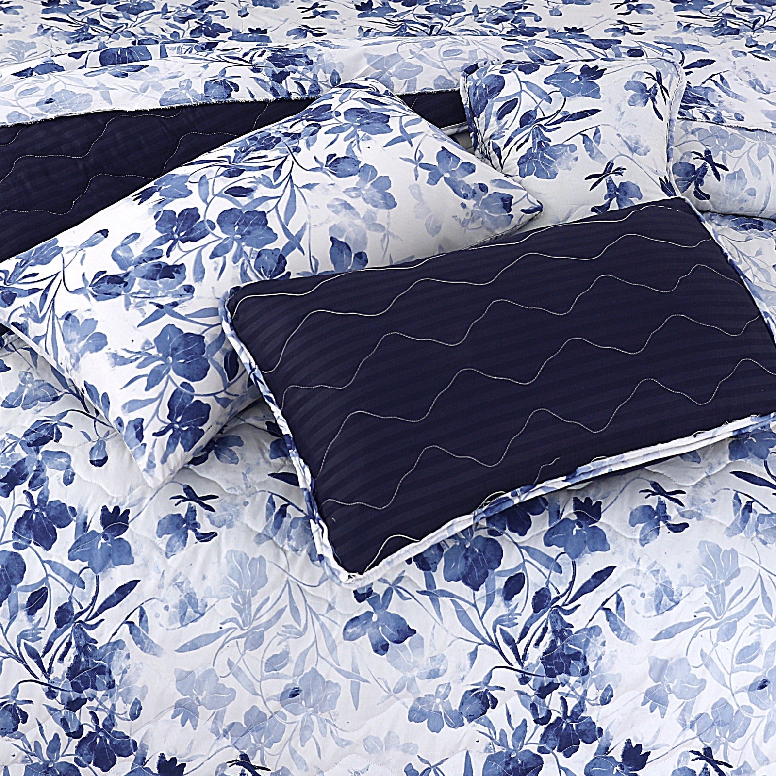 Navy Floral-7 Pcs