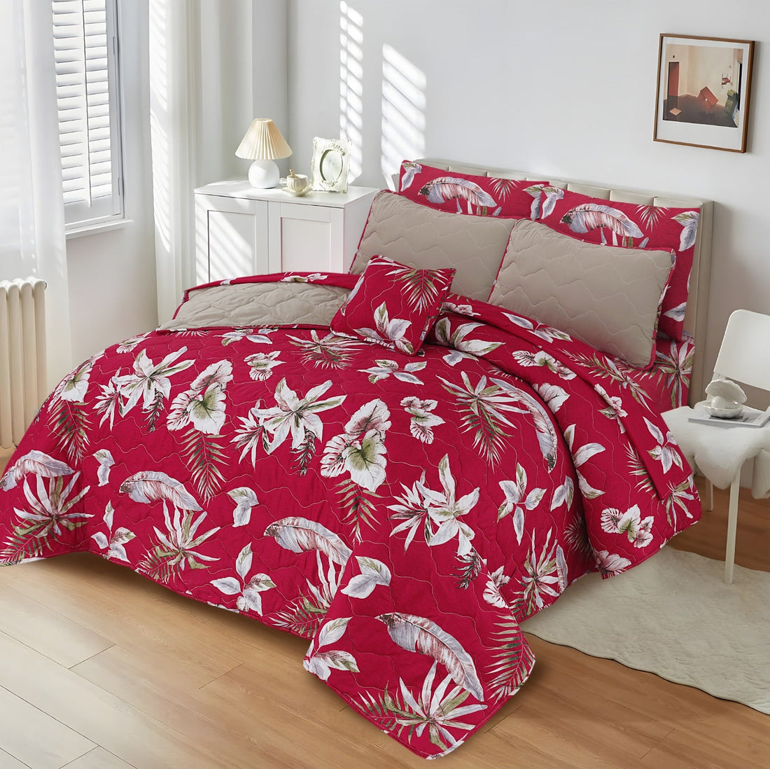 Rosey Beige - 7Pcs