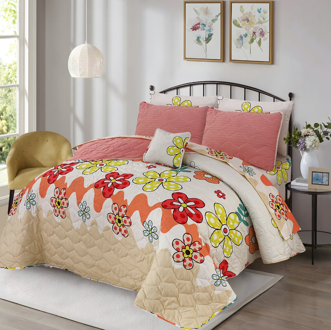 3D Flowers  - 7Pcs