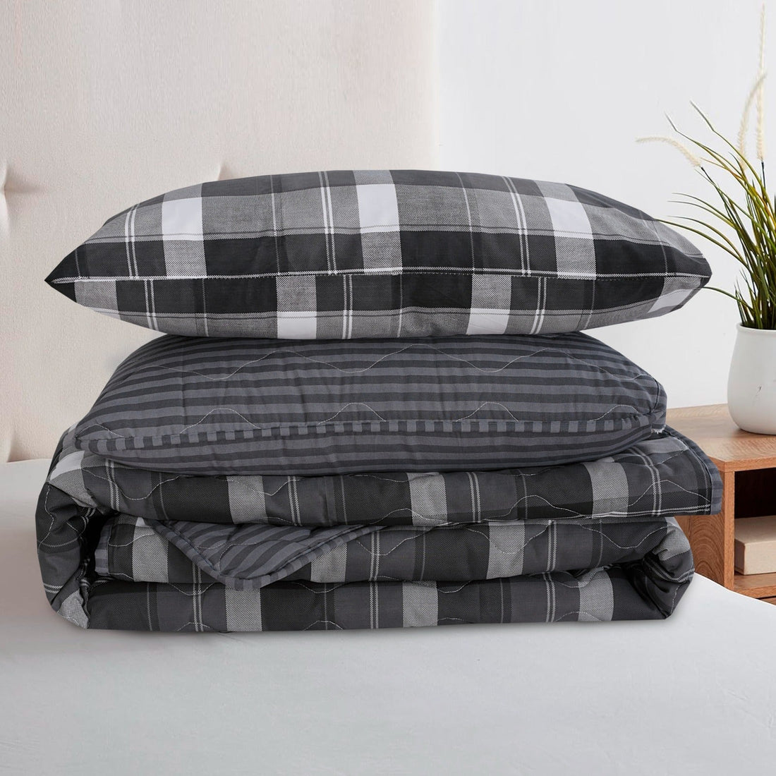 Classic Black 7-Pcs Cotton Punch