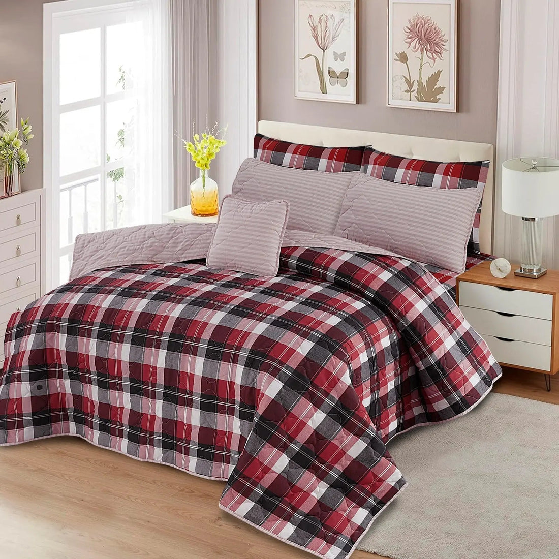 Classic Red 7-Pcs Cotton Punch